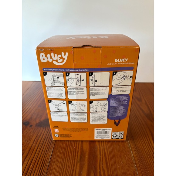 Bluey Spider Costume Halloween Airblown Inflatable Blowup 5ft Tall Lights Up NEW - Picture 3 of 6